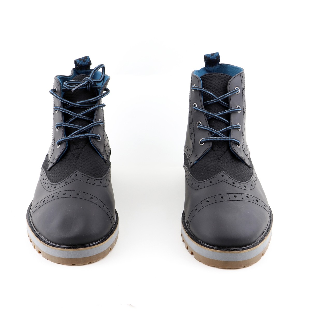 Toms Brogue Black Boots With Vibram Soles Leather and Textile Men’s Size 9 Toms Men main image 2