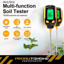 5 In 1 LCD Digital Soil Tester PH Water Moisture Temperature Sunlight Plant Test