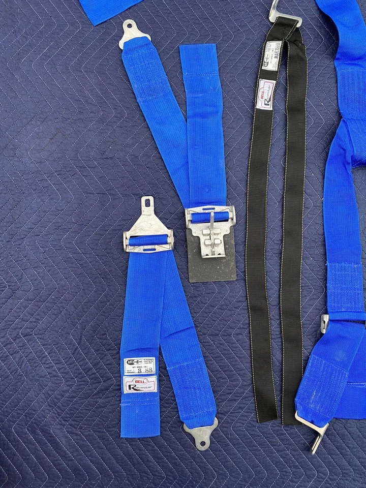 DE COLECCIÓN NOS - BELL RACESTAR RACE STAR 6 PUNTOS 3” ARNÉS DE CARRERAS COCHE SPRINT Foto 4 de 4