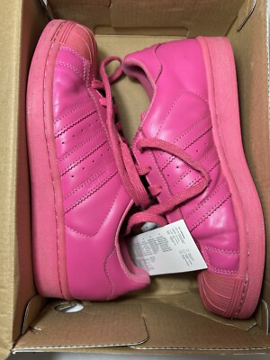 Adidas X Pharrell Superstar Pink Sneaker S31606 Schuhe Rosa Größe 36 US4 UK3.5