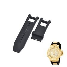 Subaqua 0738 28mm Black Rubber Watch Strap For Invicta