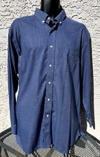 Daniel Cremieux Signature Mens Shirt Button Front Long Sleeve Small Check XL