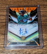 2023 Bowman Inception Felnin Celesten Orange Foil /25 Mariners!!