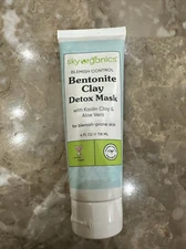 Sky Organics Blemish Control Bentonite Clay Detox Mask for Face to Detoxify