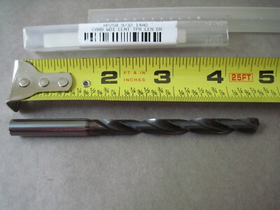 9/32'' Solid Carbide Drill, Taper Length, Thru Coolant, 140°, OSG HP258-2811