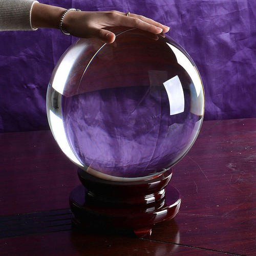 200mm Huge Asian Rare Quartz Clear Magic Crystal Healing Ball Sphere +wood Stand - Picture 5 of 5