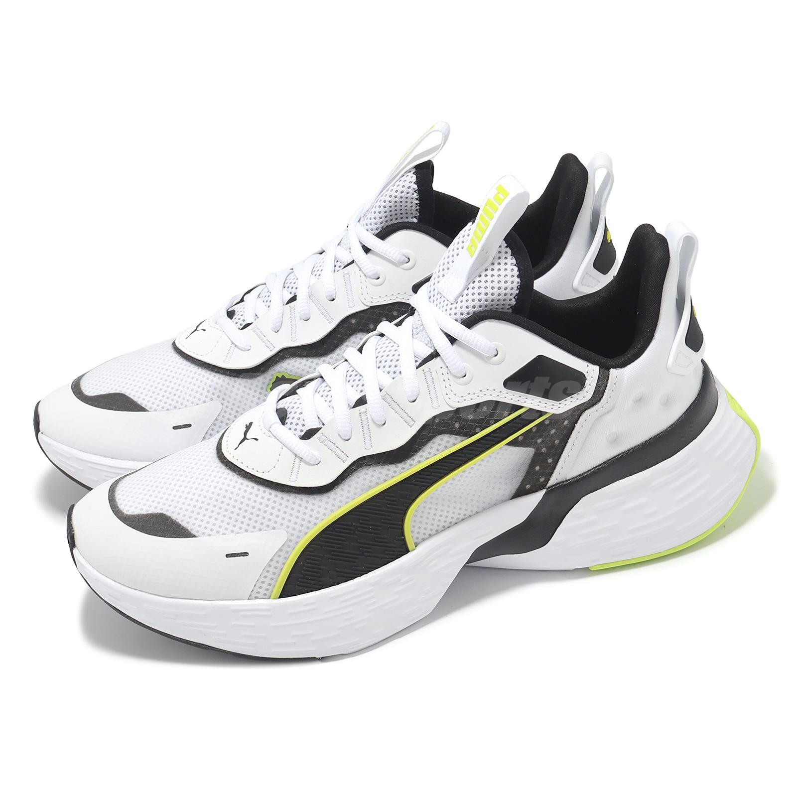 Мужские дорожные кроссовки Puma Softride Sway White Black Lime Pow 379443-04
