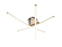 Led Deckenlampe Deckenleuchte Wohnzimmerlampe Flurleuchte Silberfarben 3-Flammig