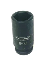 1-1/8" x 1/2" Dr Deep Impact Socket 6-Point, Made of CR-MO and Taiwan, BSS4102