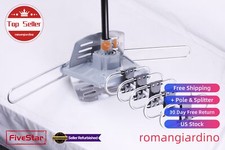 Amplified Outdoor HDTV Antenna 1080P Splitter for 5 TV Digital UHF VHF FM Pole