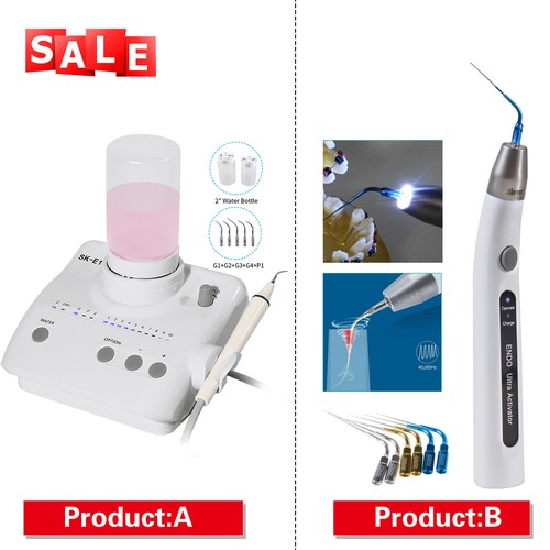 Détartreur Ultrasonique Piézoélectrique VRN-A8 - Avec Pièce à Main LED - Compatible EMS/Cavitron - Usage Dentaire