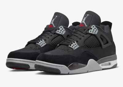 DH7138-006  Size 10 Jordan 4 Retro SE Black Canvas Amazon.com | Jordan Mens Air 4 DH7138 006 Black Canvas  main image 4