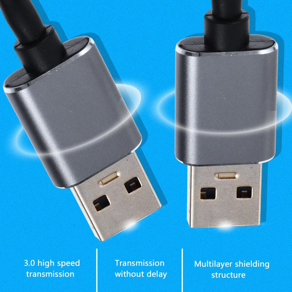 High-Speed USB 3.0 Hub Cable Male to Male Data Transfer Cord