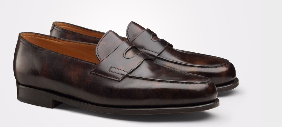 John Lobb Lopez Loafer Dark Brown Museum Calf Size 6E UK (7 John Lobb Lopez Loafer Dark Brown Museum Calf Size 6E UK (7