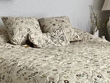 Turkish Handwoven Duvet Set - Oversized Queen w/ Throw Pillow Cases Grand Bazaar