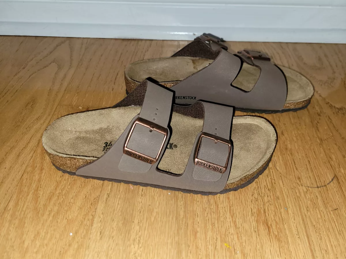 Birkenstock arizona two strap sandals mocha hotsell birko flor