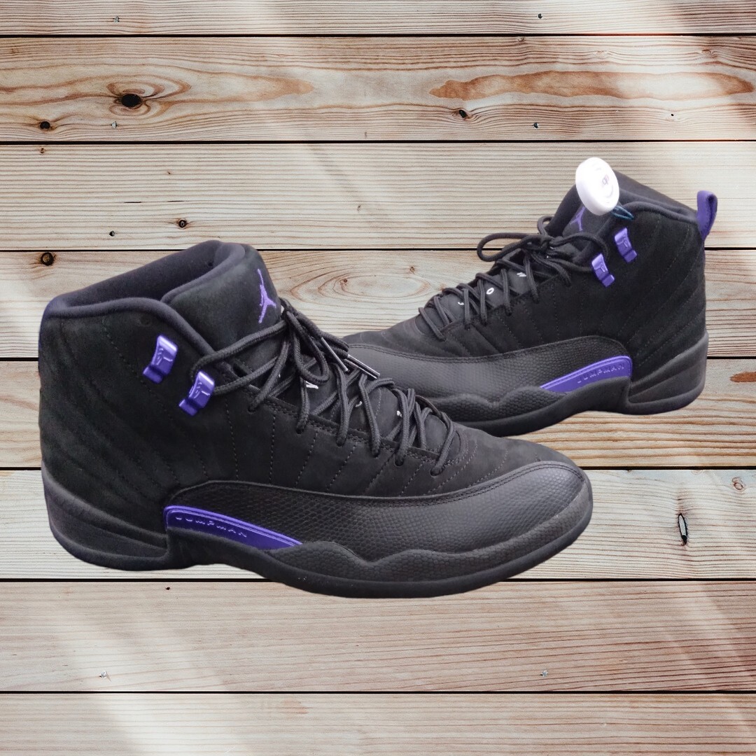 jordan 12 retro purple and black