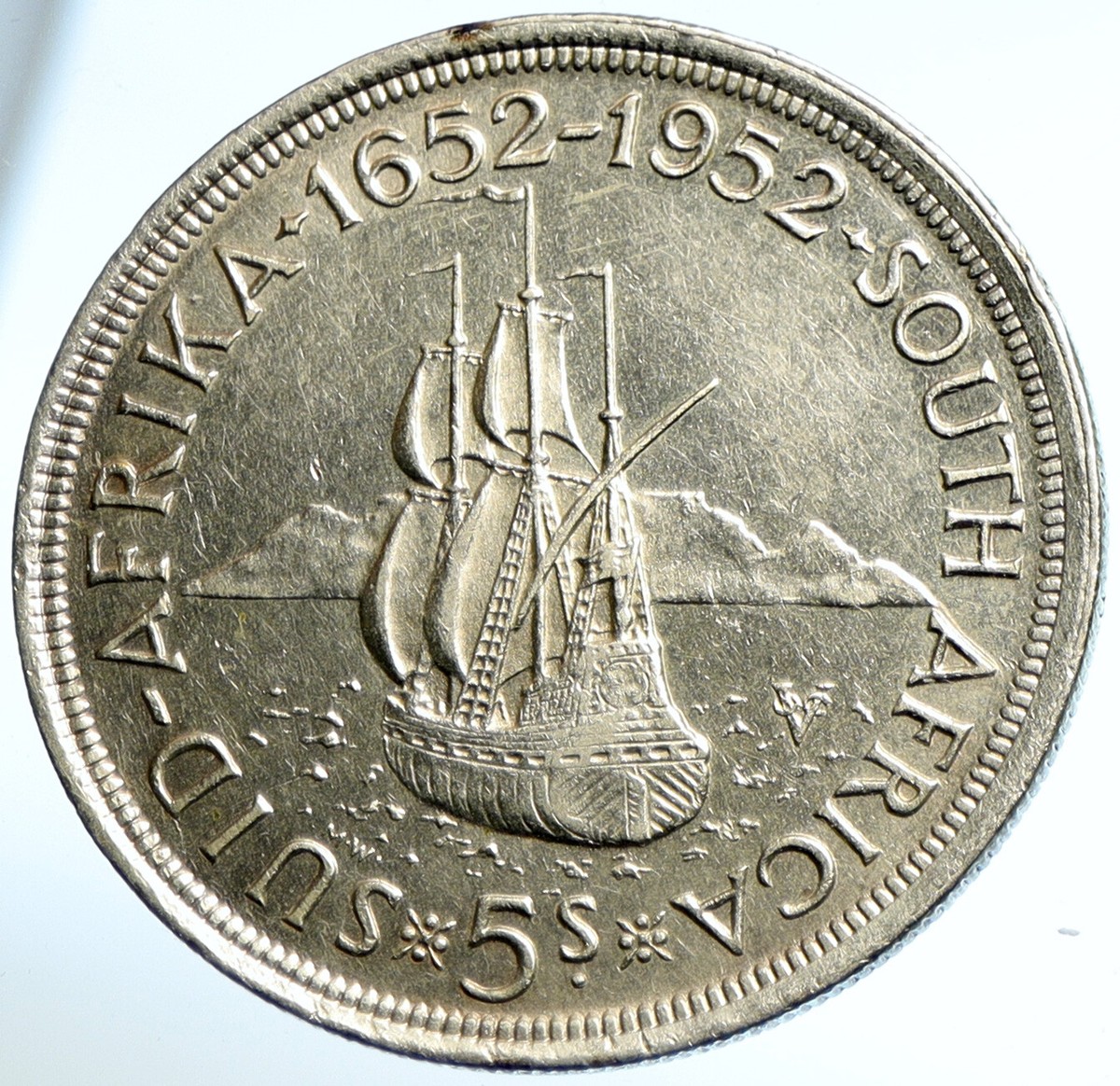 1952 SOUTH AFRICA George VI 300th Cape Town SHIP Silver 5