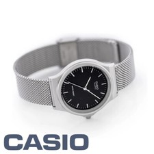 CASIO MQ-24M-1EJH Stainless Steel Milanese Mesh Strap Standard Analog Watch
