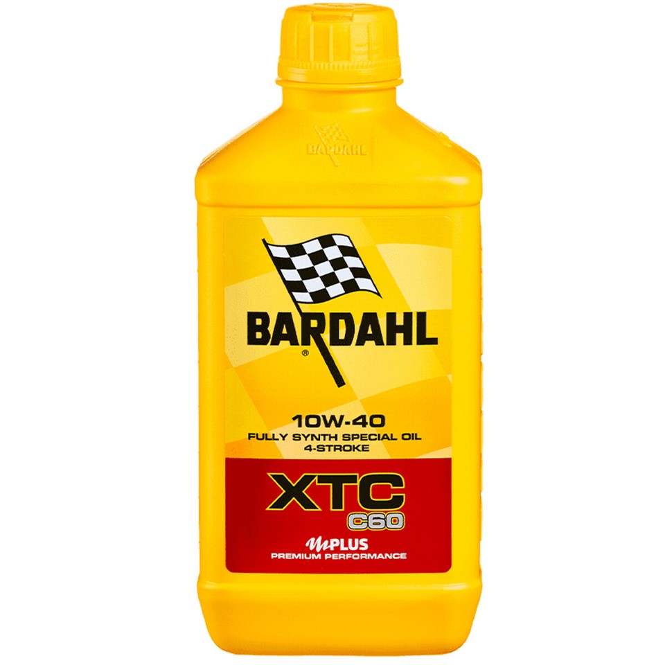 Bardahl 4T XTC C60 Motoröl 10W50 – 1 Liter, Für Motorräder (mit/ohne Ölkupplung), Off-Road Geeignet
