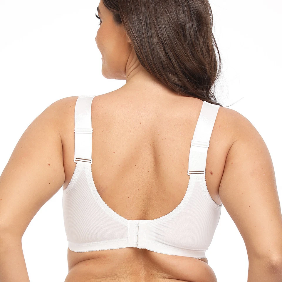 UK Ladies Wireless Minimiser Bra Non Wired Comfort Sleep Plus Size Full Support - Image 3 of 4