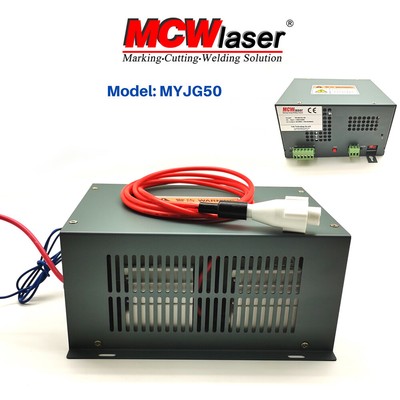 MCWlaser  MYJG 50W CO2 Laser Power Supply For Engraver Cutting 110V/220V US