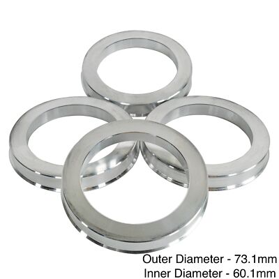 Set Of 4 Hub Centric Rings 73.1mm To 60.1mm - For Toyota & Lexus