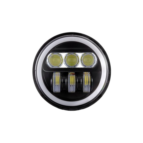 For 1968-1976 Mercury Montego 4PCS 5.75" LED Headlights Hi-Lo DRL Turn Signal - Foto 10 di 12