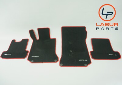 Z5104 W204 MERCEDES 10-17 C E CLASS COUPE AMG FLOOR CARPET MAT SET 