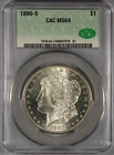 1880-S Morgan Silver Dollar CAC MS64 CACG $1