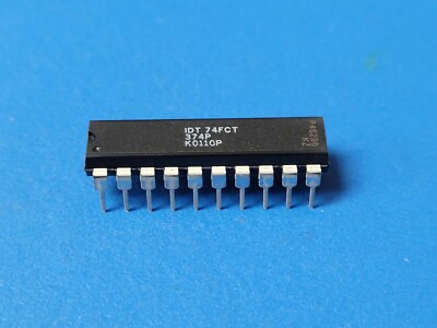 (5 PCS) 74FCT374P IDT, D Flip-Flop 8-Func Positive Edge Triggered CMOS PDIP20