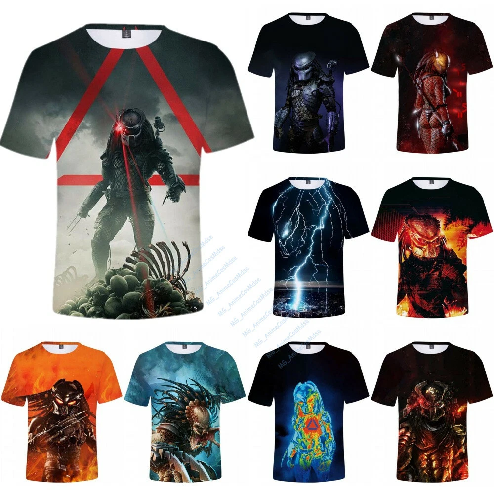 The Predator Movie T-shirt Men Teens Summer Cooling Casual Short Sleeve T- shirts