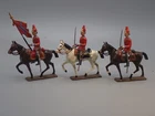 CBG-MIGNOT FAB LEAD 1960-70 - 3 PIECES - ENGLISH CAVALRY Z8