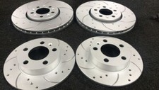 FOR VAUXHALL ASTRA H MK5 1.9 CDTi 120 150 SRi FRONT & REAR DRILLED GROOVED DISCS