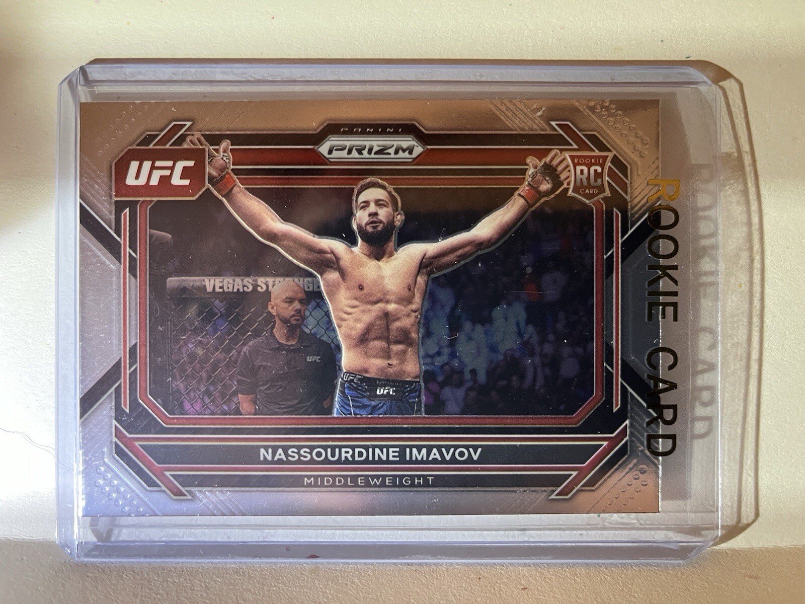 2023 Panini Prizm UFC - Silver Prizm #39 Nassourdine Imavov (RC)