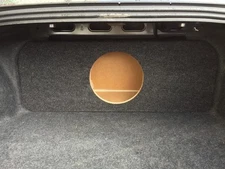 ZEnclosures 2015+ Mustang 1-12" Subwoofer Box Sub Speaker Box -charcoal,V1,RearF