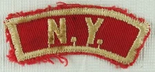 N.Y Strip RWS Red & White Shoulder Strip (SEWN) [QR1837]