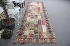 Oriental Rug, Kitchen Rugs, Turkish Rugs, Vintage Rug, 3.7x10.6 ft Runner Rugs