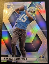 2025 Panini Mosaic Football Konata Mumpfield Silver Prizm Rookie #393 Rams