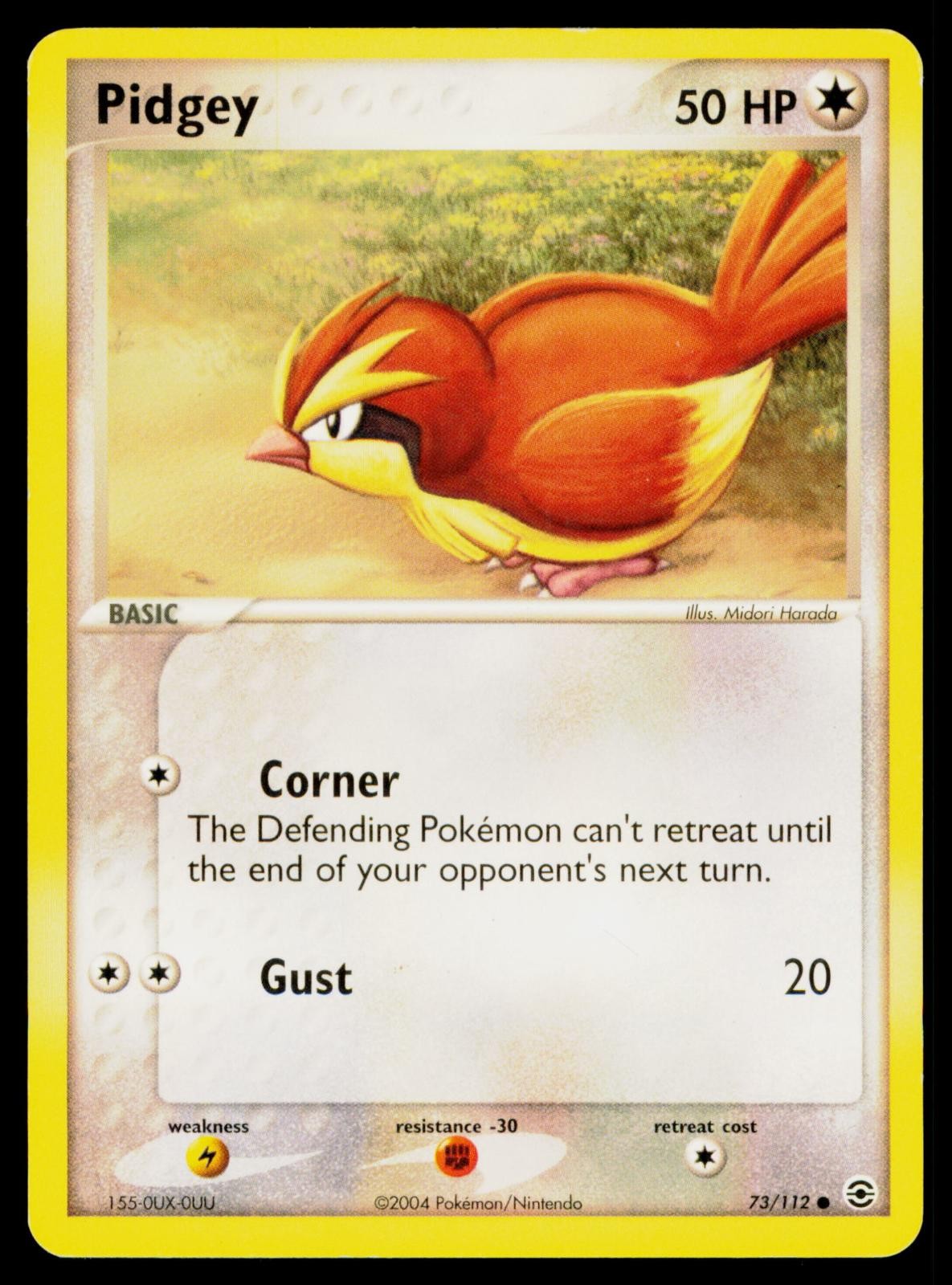 Pidgey - 73/112 LP Common FireRed & LeafGreen Pokemon