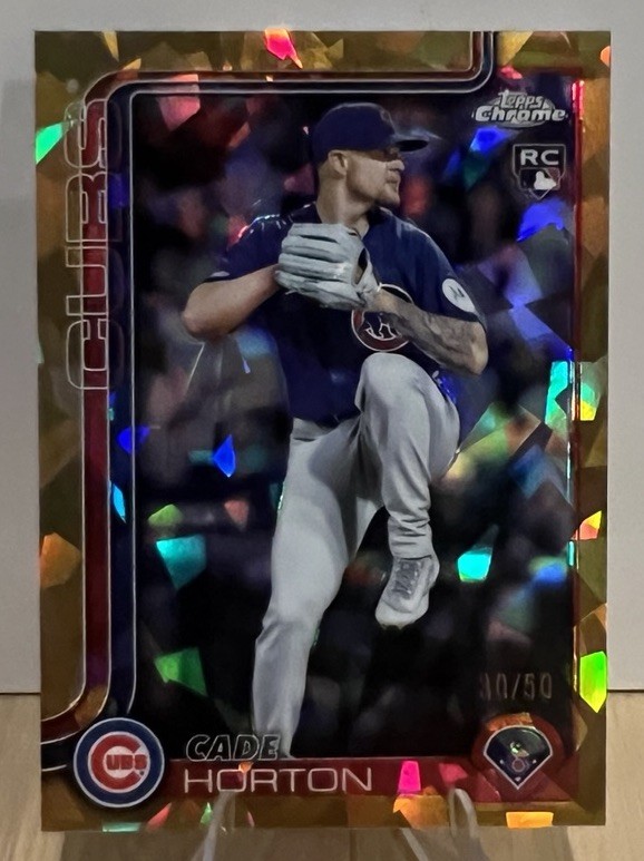 2025 Topps Chrome Update Sapphire - Cade Horton #USC63 Gold Refractor /50 (RC)
