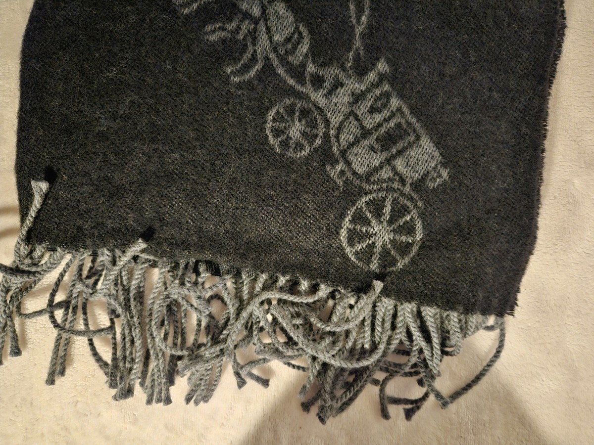 NWOT Coach Wool and Cashmere Horse and Carriage Oversized Muffler