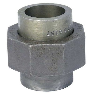 Anvil 0362501207 Socket Weld, Black Forged Steel Union, Class 3000