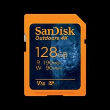 SanDisk 64GB 2Outdoors 4K SDXC UHS-I Memory Card 2x64GB - Up to 170MB/s, C10, U