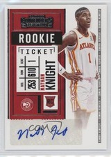 2020-21 Panini Contenders Rookie Ticket Sticker Nathan Knight #160 Auto 0v3r