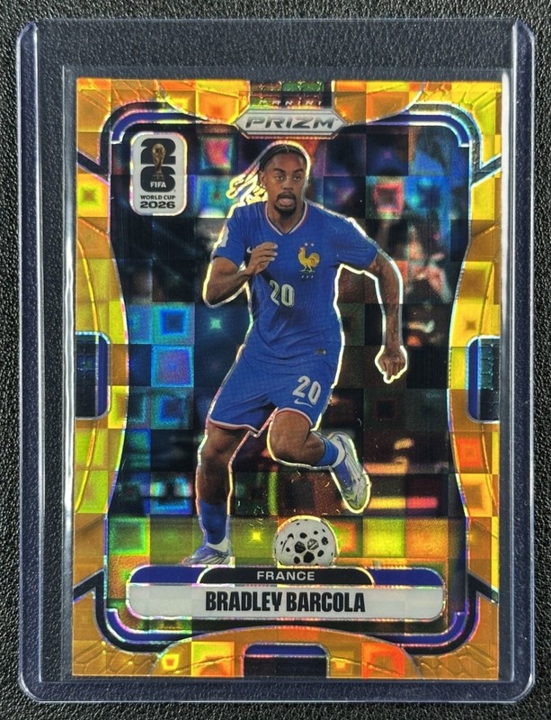 BRADLEY BARCOLA 2026 PANINI PRIZM WORLD CUP #28 ORANGE PANDORA 133/215 FRANCE