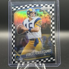 2025 Panini Prizm - Vince Ferragamo #240 Black & White Checker Prizm