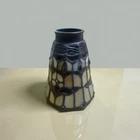 Tiffany Style Stained Glass Lamp Shade Vintage  Top Opening 2" Bottom Opening.6"