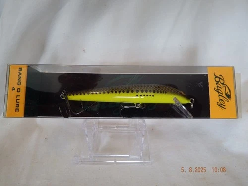 Vintage Bagley Bang O Lure 4-Chartruse/Blk/Gold-BL4-BB-5" Fishing Lure-B584
