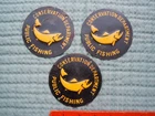 vintage new york conservation department public fishing tin sign x 3